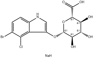 CAS 129541-41-9 Garam Natrium 5-Bromo-4-kloro-3-indolil-beta-D-glukuronida, X-GlcA/X-gluk